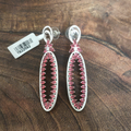 Mayra wine earrings