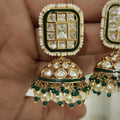 Rajini polki jhumka in jali work