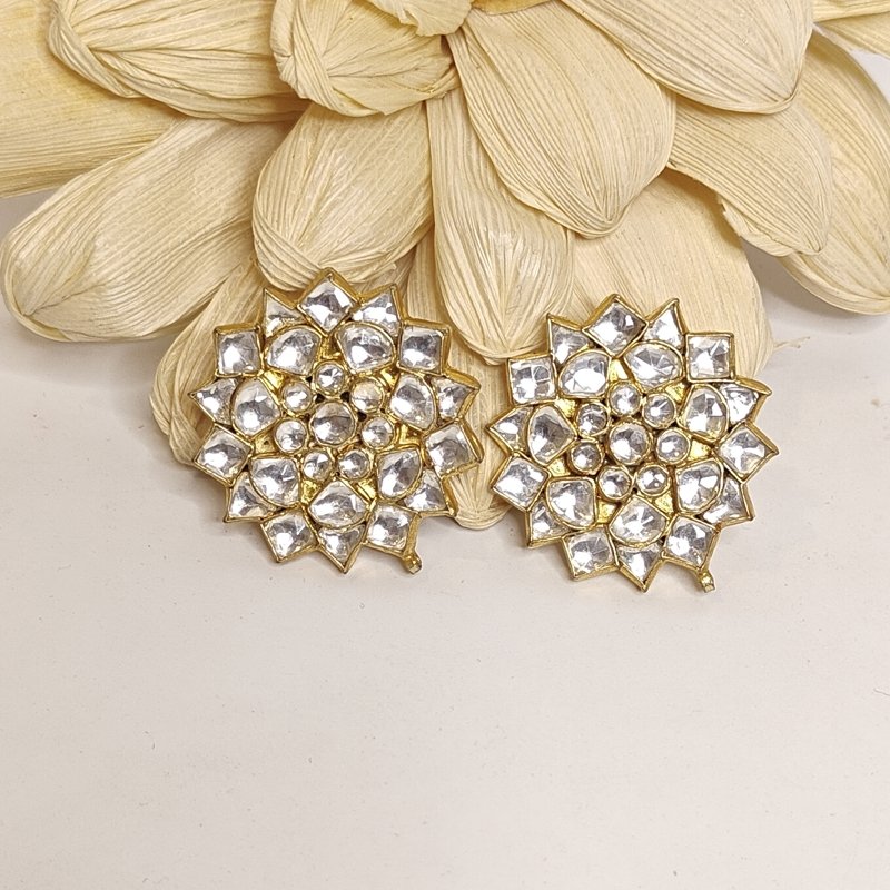 Noorie large paachi kundan studs