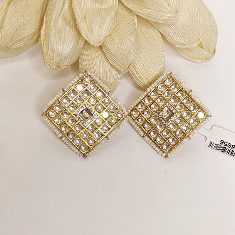 Ronita uncut polki studs