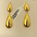 Neha gold-polished brass danglers
