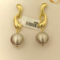 Oorja gold-polished brass danglers