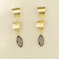 Firoza danglers in blue