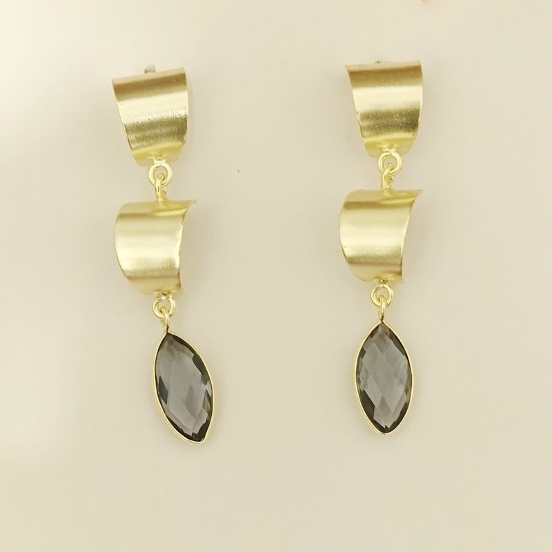 Firoza danglers in blue