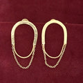 Saloni gold-polished brass danglers