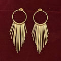 Alisha gold-polished brass danglers