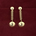 Juhi gold-polished brass danglers