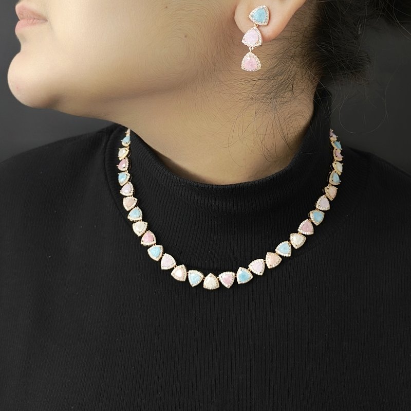 Mohini indo western necklace set