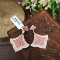Vinaya pink enamel earrings