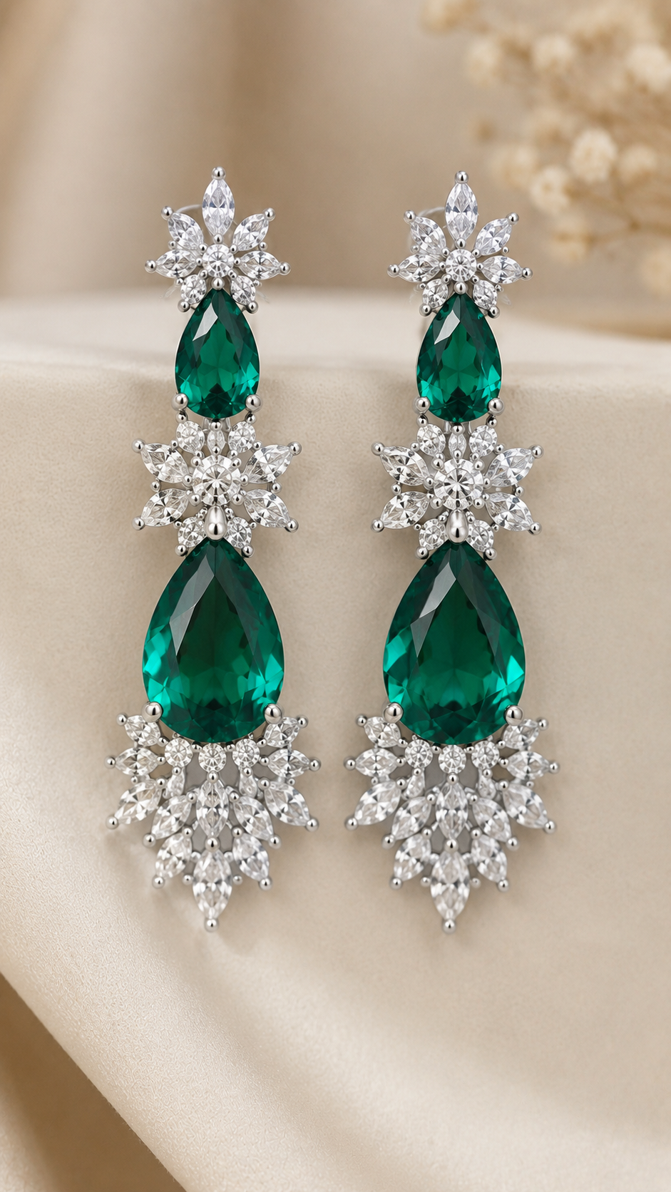 Kavya Mint Green Necklace Set