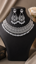 Sanaya Grey CZ Choker Set