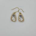 Aishwarya moissanite sterling silver earrings