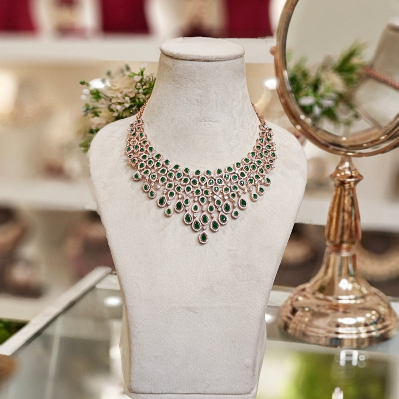 Miraya emerald green set alternate view