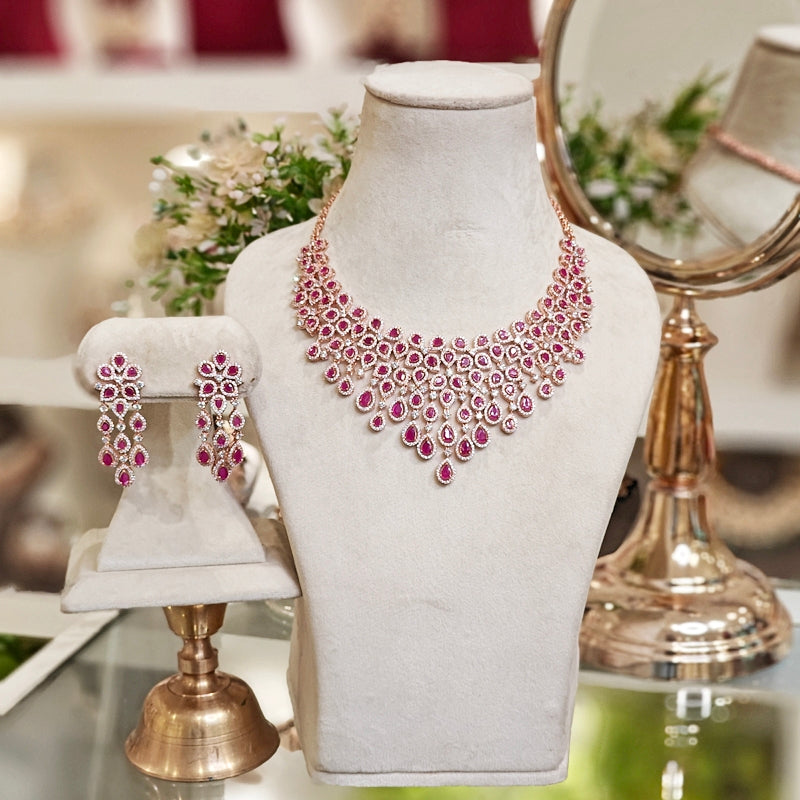 Miraya ruby rose set detail