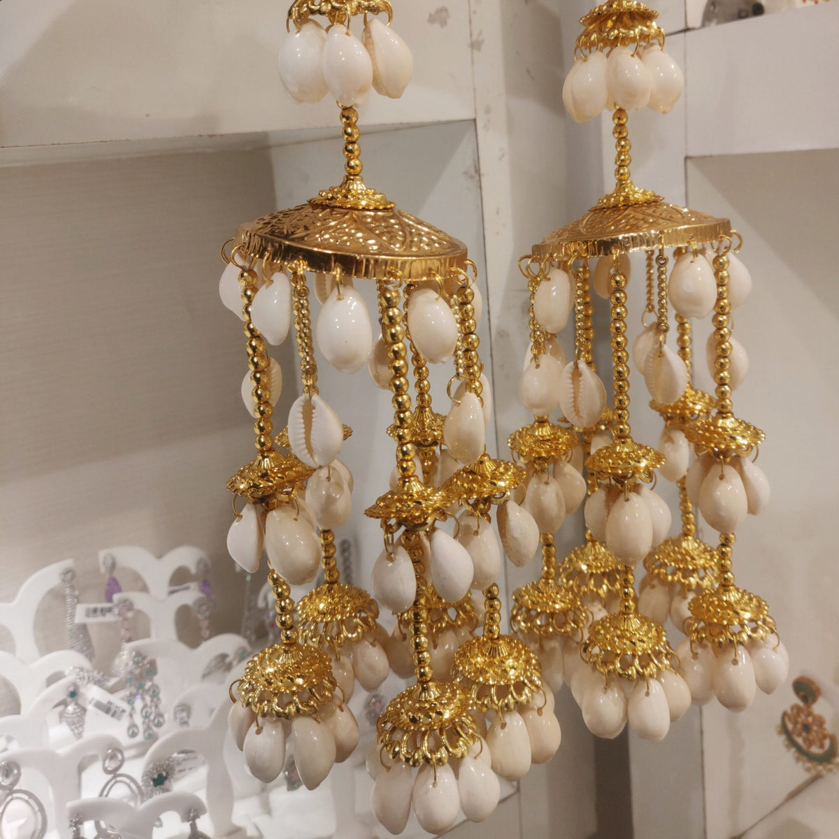 Saanjh bridal kalira with kodi shells