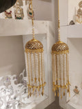 Suhani square bridal kalira with pearl strings