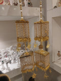 Myra square bridal kalira with bird motifs