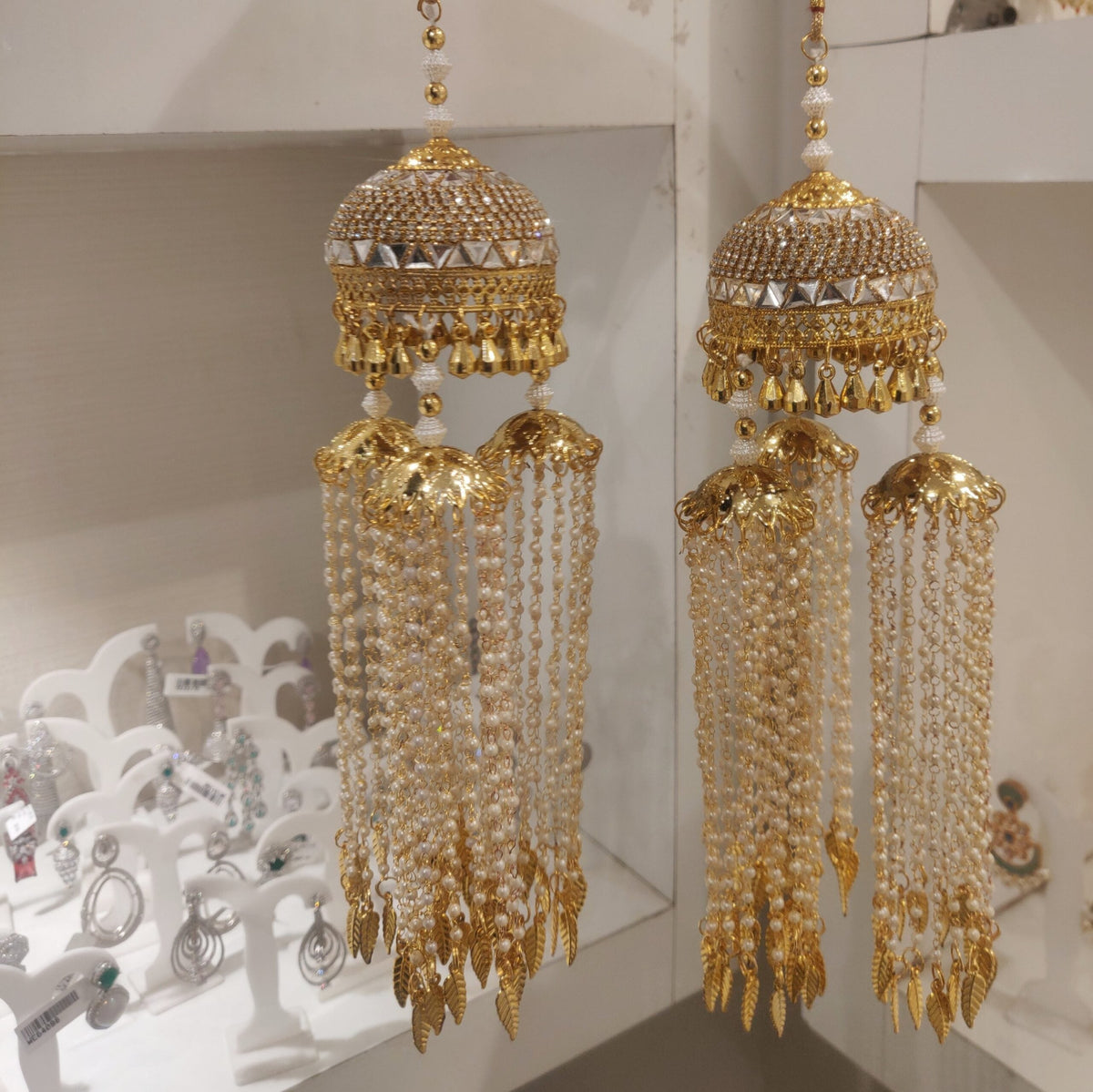 Meher bridal kalira with mirror work domes
