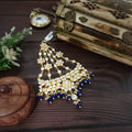 Neelam paachi kundan passa in royal blue