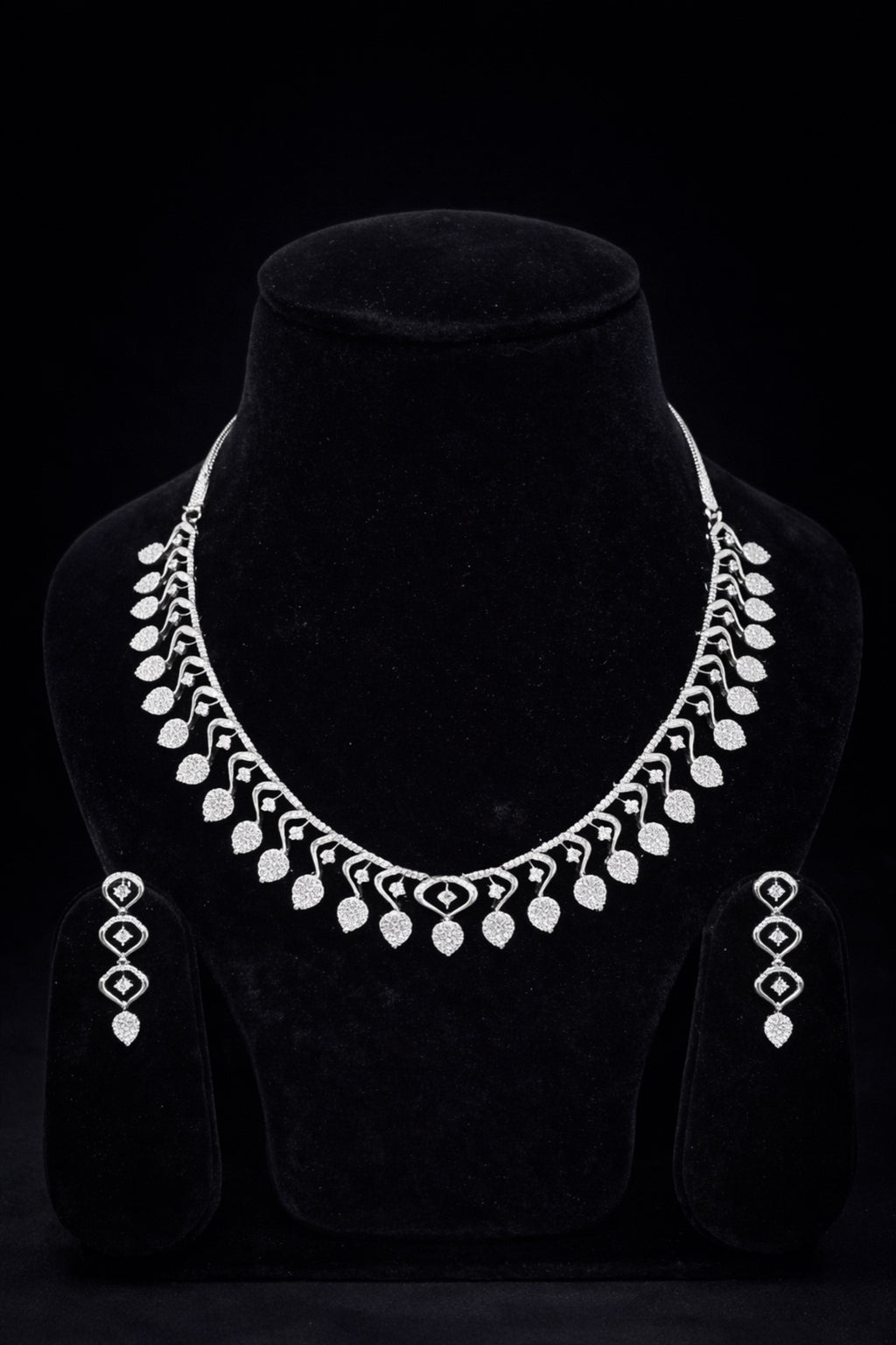 Glacier Leaf AD necklace set