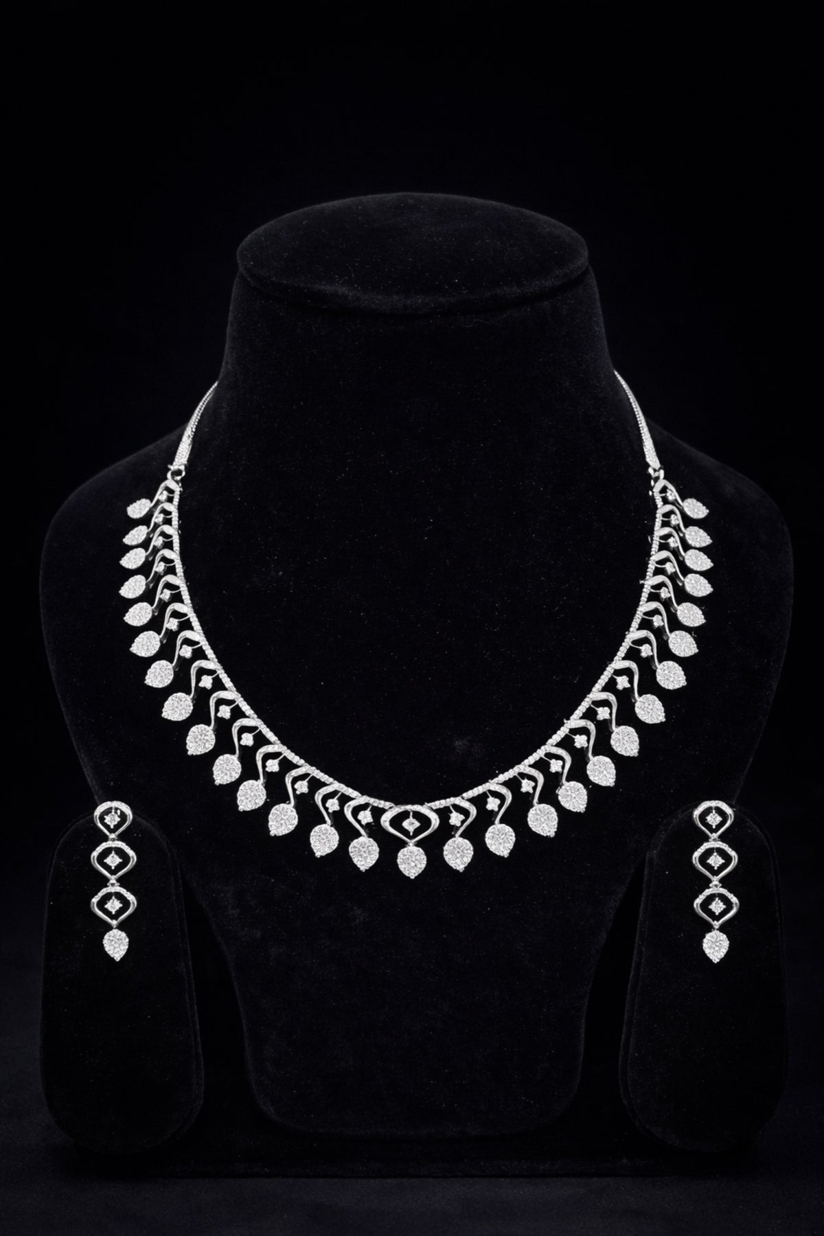 Glacier Leaf AD necklace set
