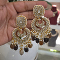 Tripti uncut polki antique danglers