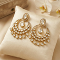Mitali moissanite polki chaandbali
