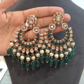 Jiya polki earrings in rose gold