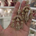 Shivani moissanite polki studs
