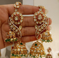 Gauravi moissanite polki jhumka