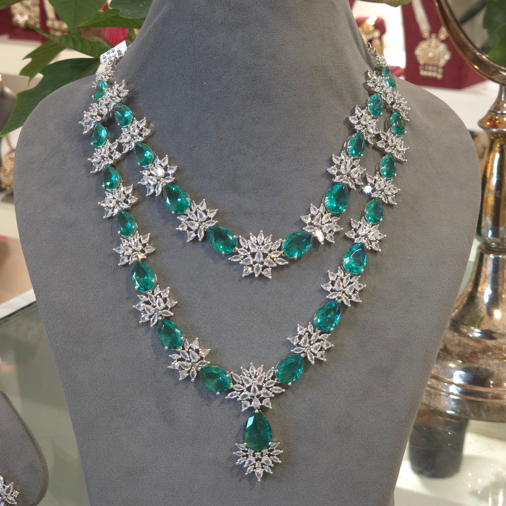 Ayesha AD necklace set detail