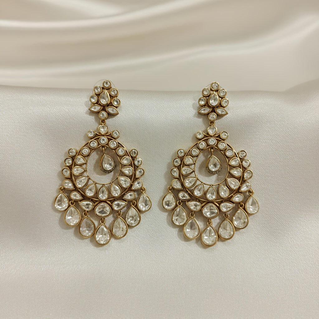 Bhoomi moissanite polki chaandbali