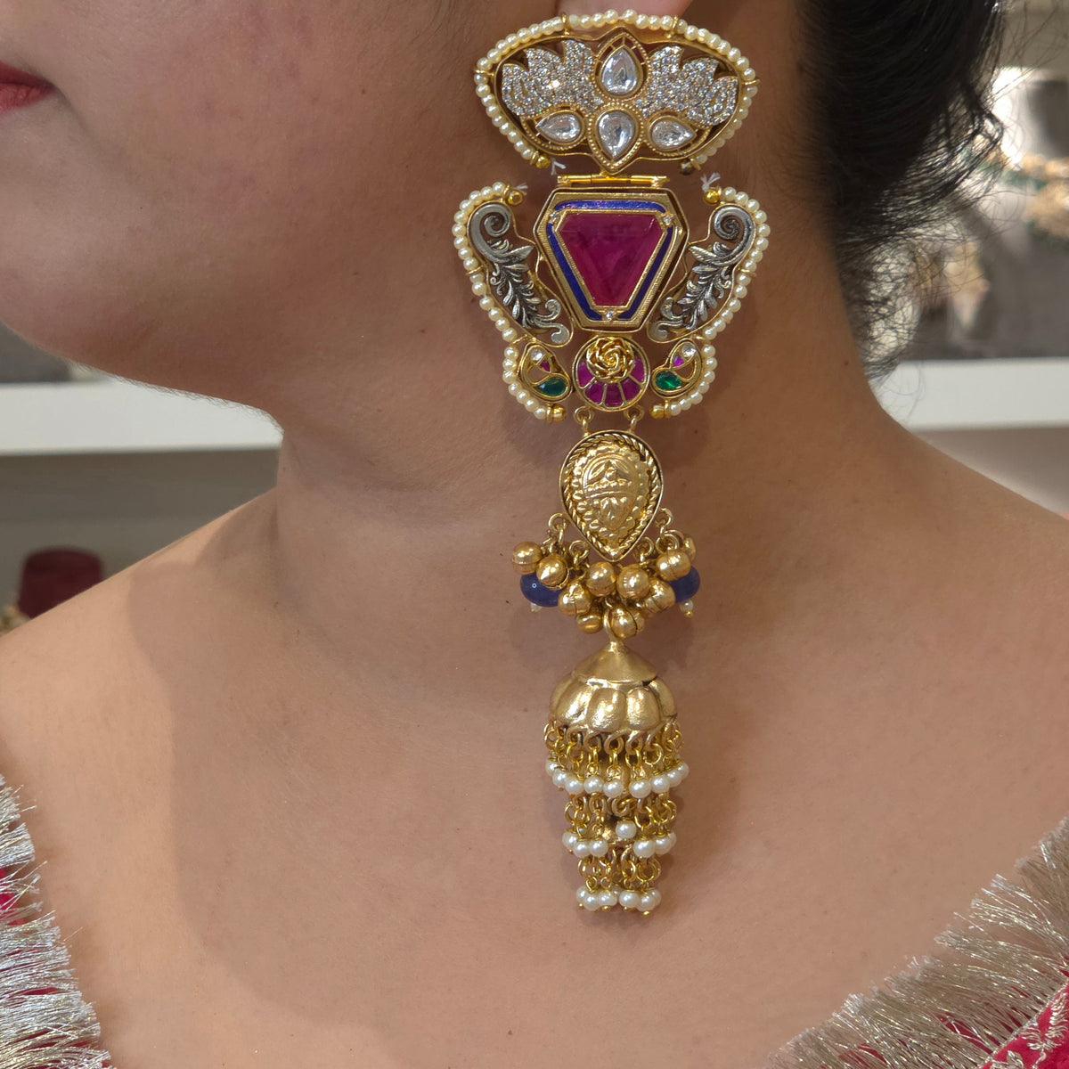 Rukmini heritage earrings