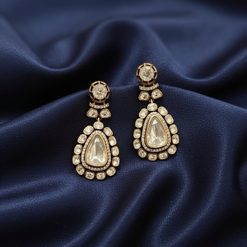 Arnika moissanite polki danglers