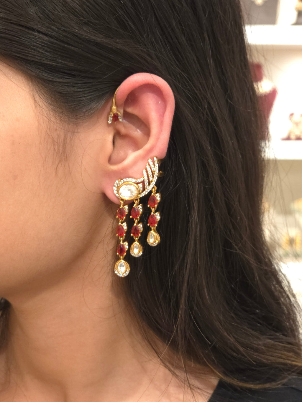 Samaira ear cuff earrings detail