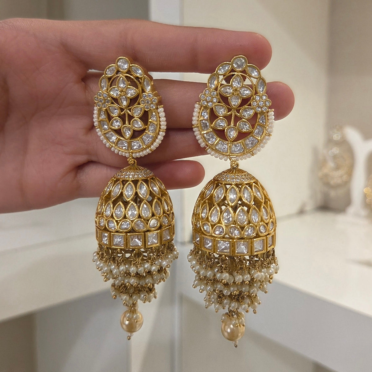 Karuna polki jhumka
