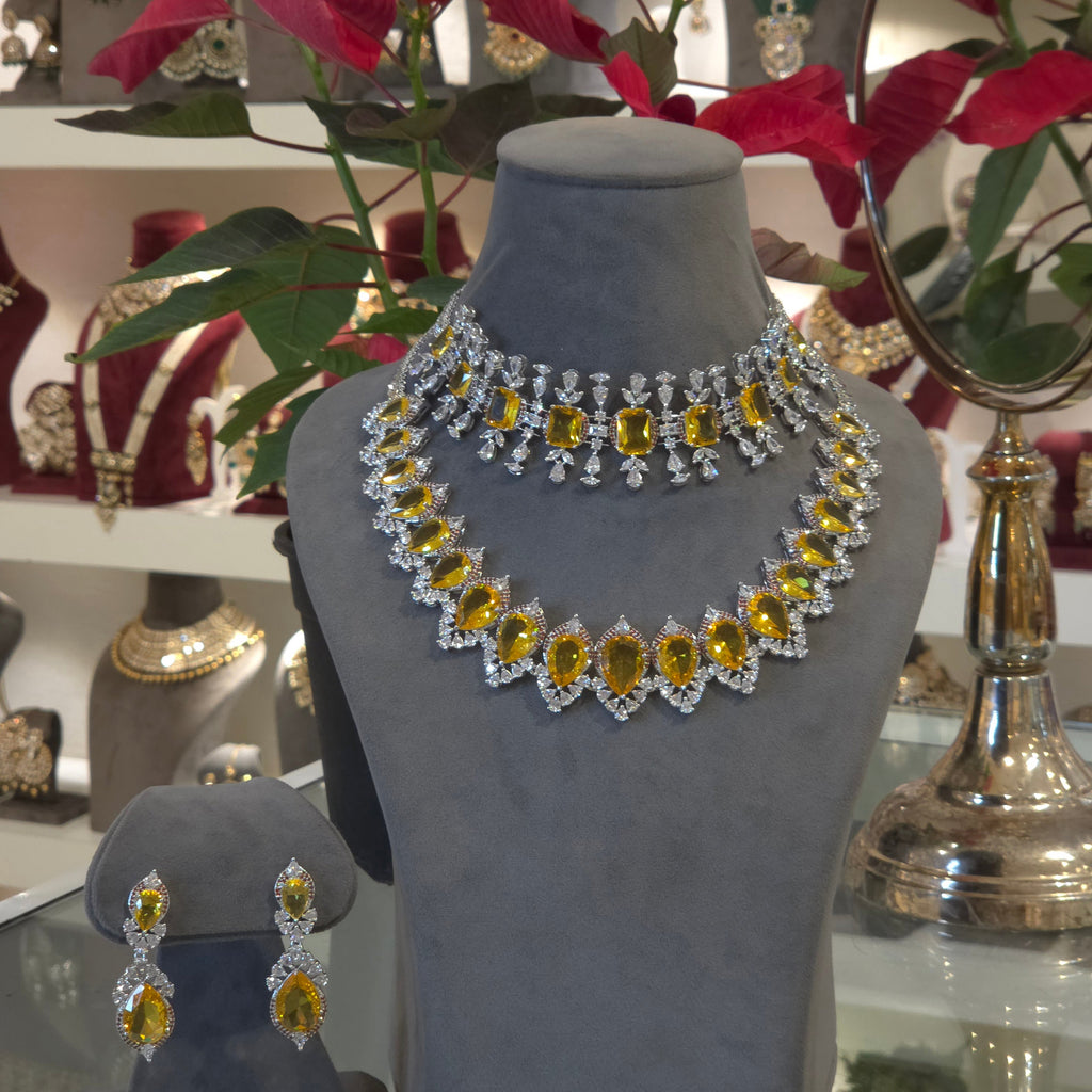 Aadya AD necklace set detail