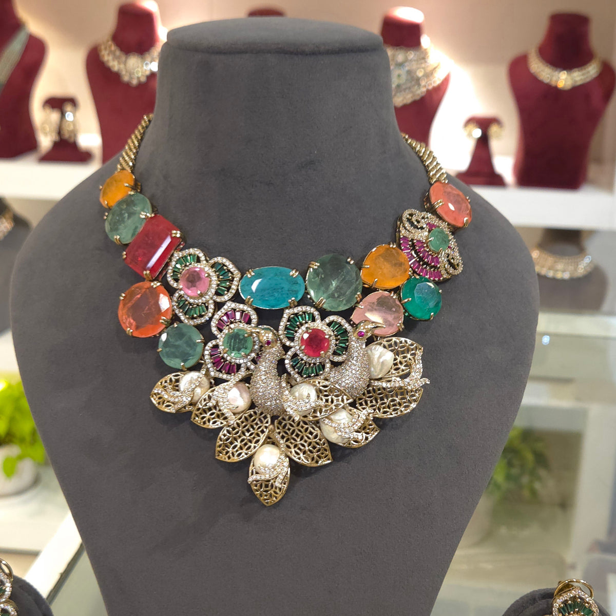 Baani designer AD necklace set