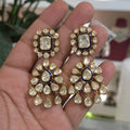 Mehrin moissanite polki danglers