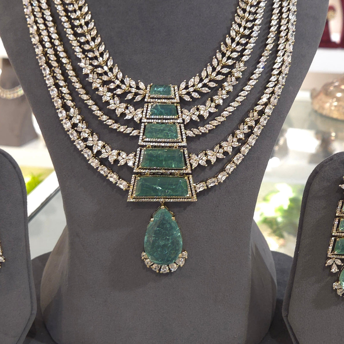 Jaya doublet AD necklace set