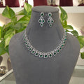 Charita AD necklace set in emerald green
