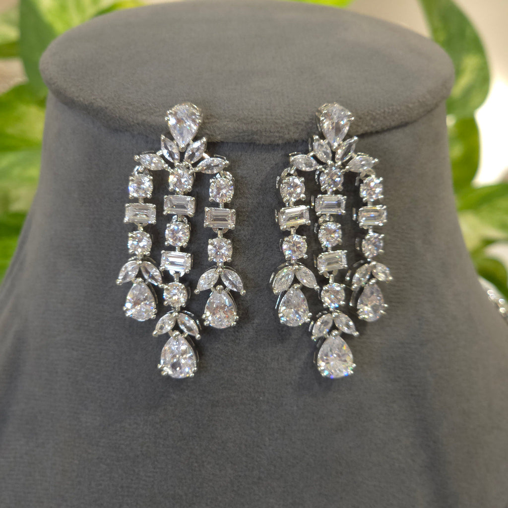 Latika AD necklace set detail