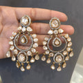 Pallavi moissanite polki earrings